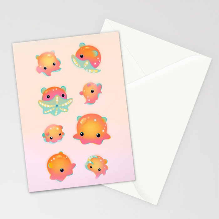 Flapjack octopus Stationery Card Gallery Image 2
