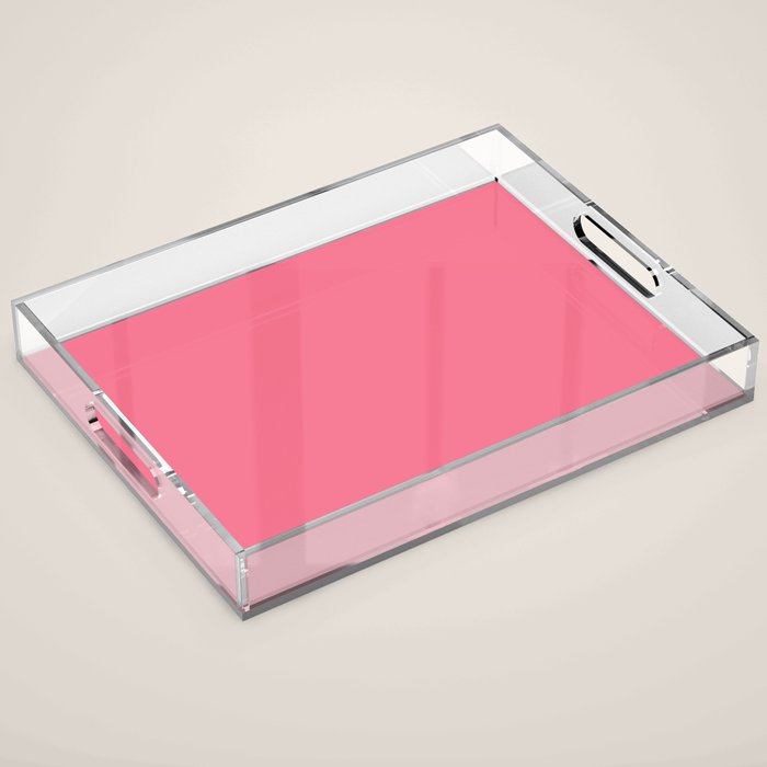 Autumn Retro Pink Acrylic Tray Gallery Image 1