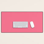 Autumn Retro Pink Desk Mat Gallery Image 1