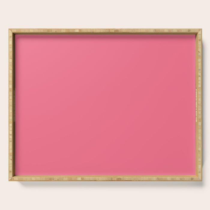 Autumn Retro Pink Serving Tray Gallery Image 1