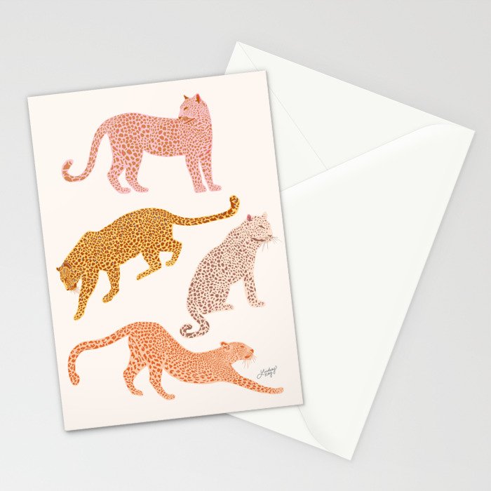 Leopards Stationery Card Gallery Image 2