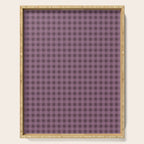 Gingham Check Pattern in Plum Mauve Serving Tray Gallery Image 1