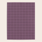 Gingham Check Pattern in Plum Mauve Poster Gallery Image 4