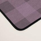 Gingham Check Pattern in Plum Mauve Desk Mat Gallery Image 4