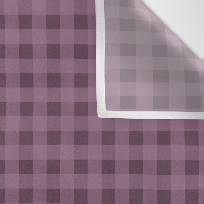 Gingham Check Pattern in Plum Mauve Wall Tapestry Gallery Image 3