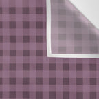 Gingham Check Pattern in Plum Mauve Wall Tapestry Gallery Image 3