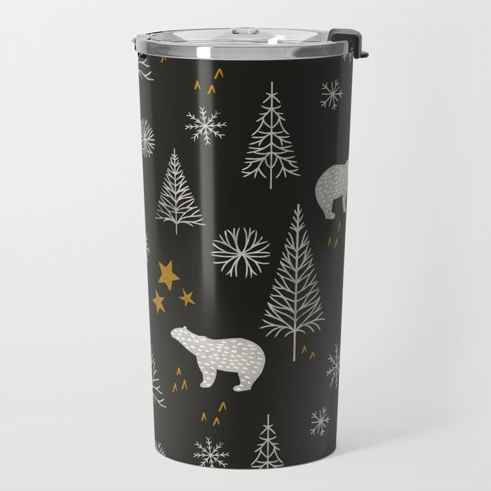 Modern Dark Christmas  Travel Mug Gallery Image 2
