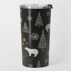 Modern Dark Christmas  Travel Mug Gallery Image 2