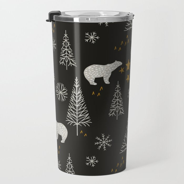 Modern Dark Christmas  Travel Mug Gallery Image 3