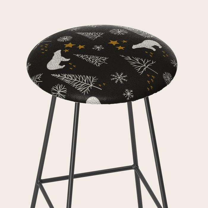 Modern Dark Christmas  Stool Gallery Image 2