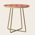 Retro Crimson Ceramic Side Table Gallery Image 1