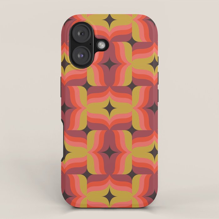 Retro Crimson Ceramic iPhone Case Gallery Image 1
