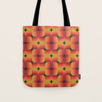 Retro Crimson Ceramic Tote Bag Gallery Image 1