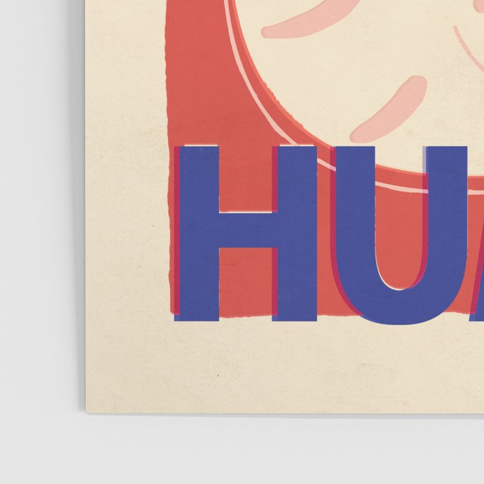 Impress Me Human Vintage Cat, Retro Illustration Poster Gallery Image 3