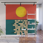 Sun Over The Sea - Afternoon Wall Mural Gallery Image 1