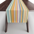 Classic Stripes VI - Vintage Pastel Table Runner Gallery Image 1