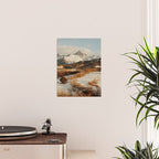 Snowy Mountain in Autumn Poster Gallery Image 2