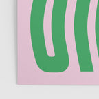 Chill Pink and Green Wavey Poster Gallery Image 3