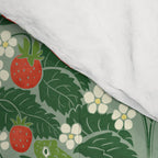 Frogs And Wild Strawberries On Pale Green Comforter Gallery Image 4