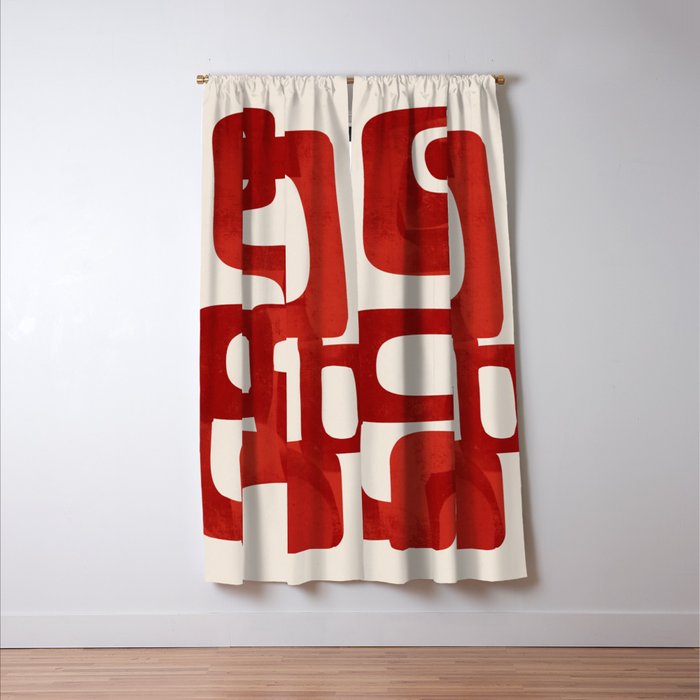 Modern Abstract Shapes 47 Window Curtain Gallery Image 3