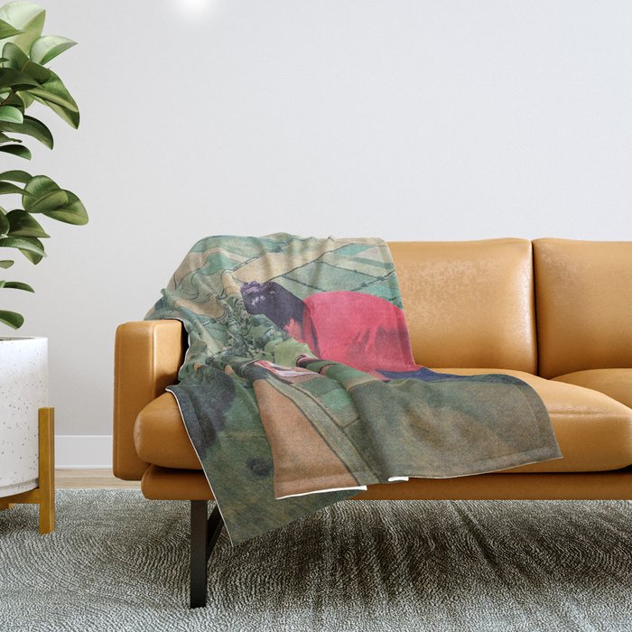Hide and seek - Landscape Puzzle Throw Blanket Gallery Image 1