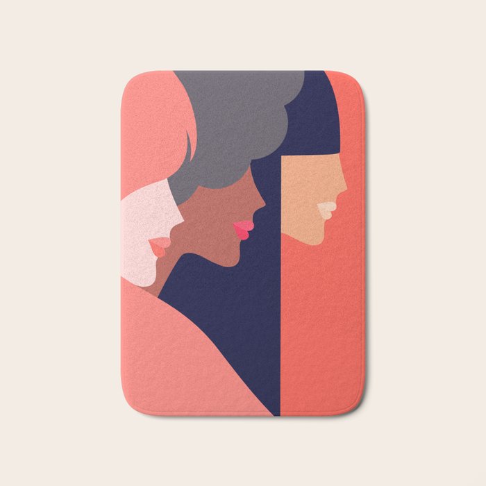 Together, we can  #girlpower Bath Mat Gallery Image 1