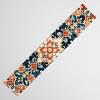 Indigo and Floral Spice Mandala Table Runner Gallery Image 3