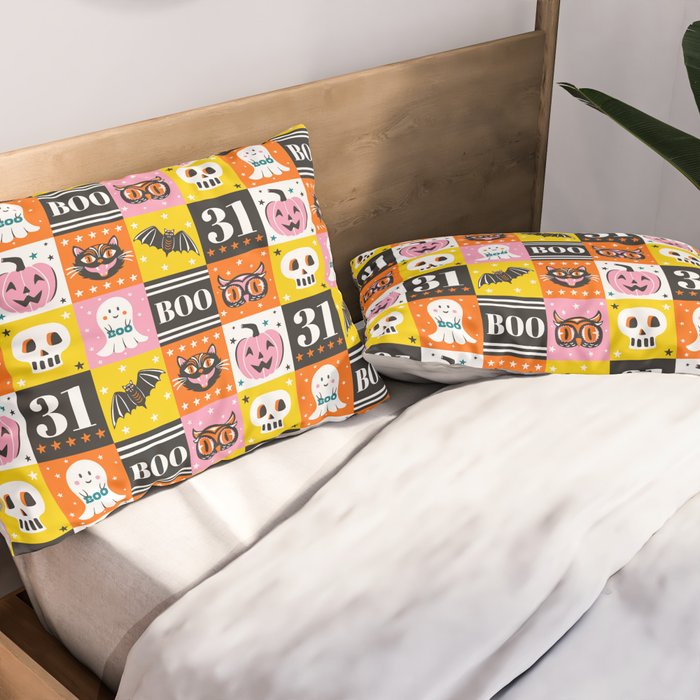 Halloween Block Party Pillow Sham Gallery Image 2