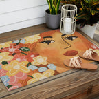 Begonia Outdoor Rug Gallery Image 2