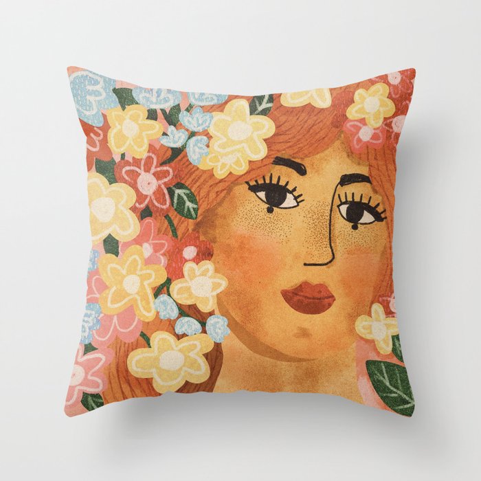 Begonia Throw Pillow Gallery Image 1