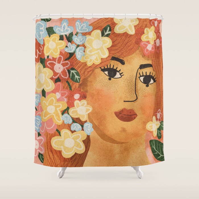 Begonia Shower Curtain Gallery Image 1