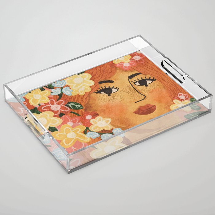 Begonia Acrylic Tray Gallery Image 1