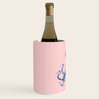 Blue Octopus and Butterfly Wine Chiller Gallery Image 2