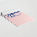 Blue Octopus and Butterfly Yoga Mat Gallery Image 2