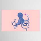 Blue Octopus and Butterfly Tablecloth Gallery Image 2