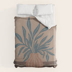 Modern Vase with Tropical Leaves Duvet Cover Gallery Image 6