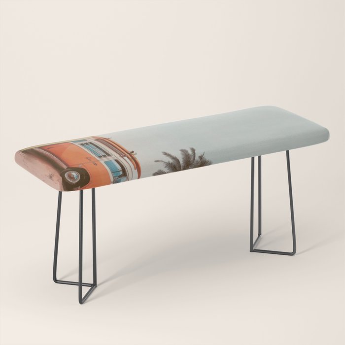 Surf Van I - Vintage Coastal Adventure Print Bench Gallery Image 1
