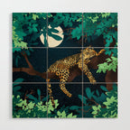 Leopard Dream Wood Wall Art Gallery Image 1