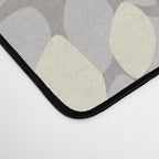 Floral Prints, Soft Yellow and Gray, Modern Print Art Desk Mat Gallery Image 4