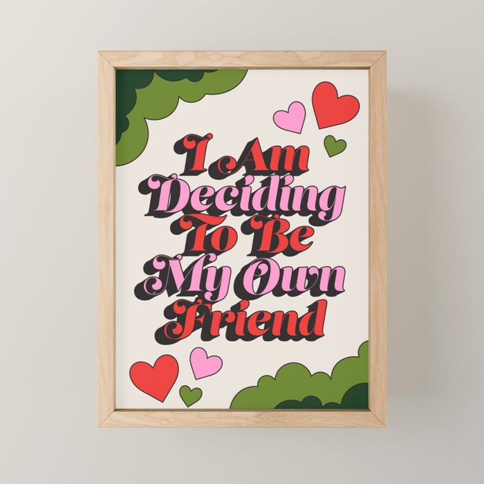 My Own Friend Mini Art Print Gallery Image 1