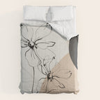 Abstract Art /Minimal Flowers Comforter Gallery Image 6