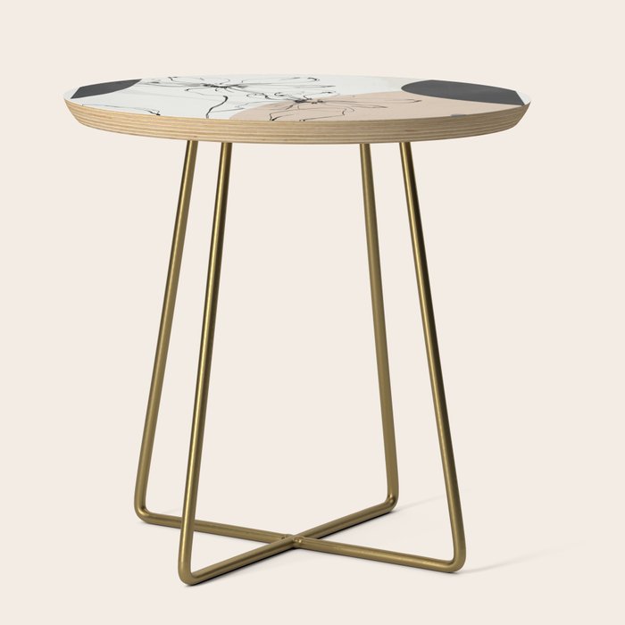 Abstract Art /Minimal Flowers Side Table Gallery Image 1