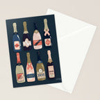 French Champagne Collection - Teal Stationery Card Gallery Image 2