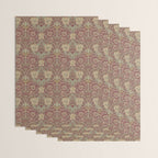 William Morris Honeysuckle & Tulip Red and Gold Wrapping Paper Gallery Image 3