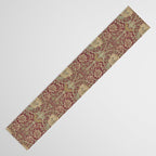 William Morris Honeysuckle & Tulip Red and Gold Table Runner Gallery Image 3