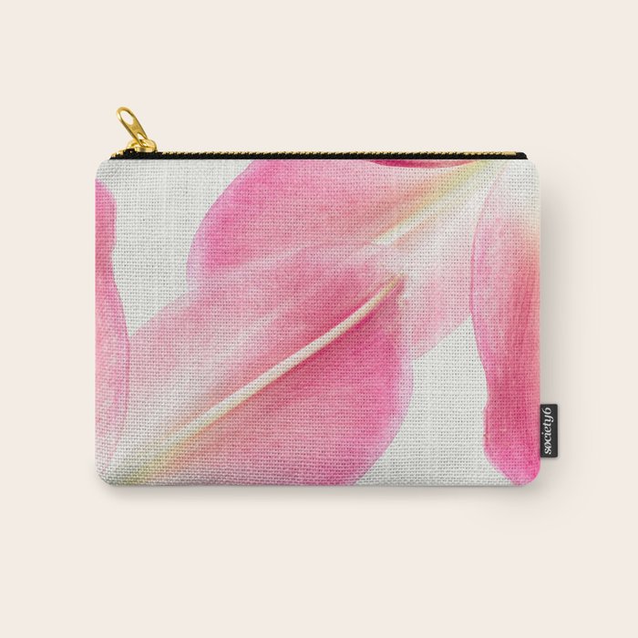 Pink Petals - Flower Photography, Botanical Carry All Pouch Gallery Image 1