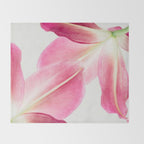 Pink Petals - Flower Photography, Botanical Throw Blanket Gallery Image 2