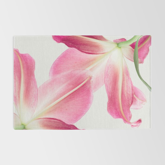 Pink Petals - Flower Photography, Botanical Rug Gallery Image 2