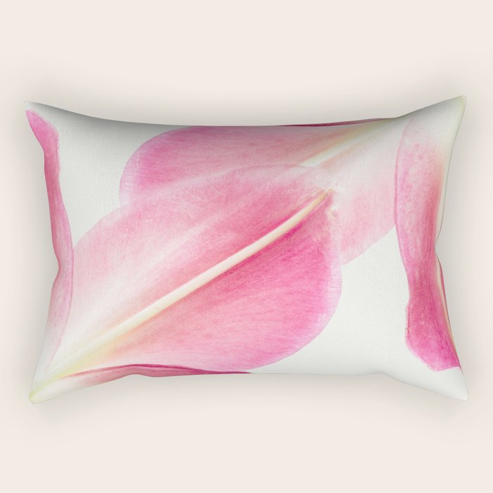 Pink Petals - Flower Photography, Botanical Rectangular Pillow Gallery Image 2
