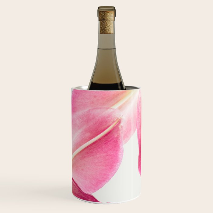 Pink Petals - Flower Photography, Botanical Wine Chiller Gallery Image 1
